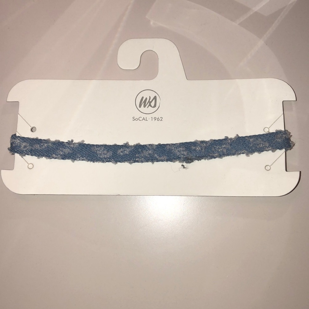 Wet Seal Choker Necklace Size OS Color Blue
